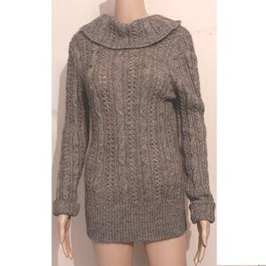 Tommy Hilfiger Grey Cowl Neck Sweater Size S/P